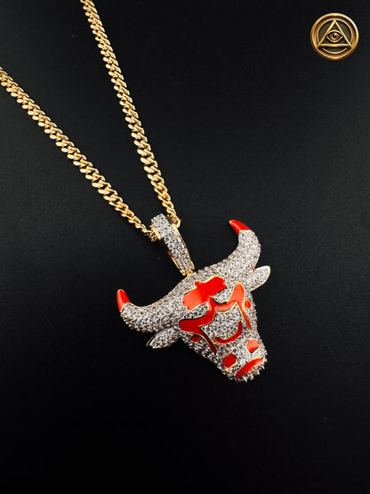 RED BULL PENDANT — Dije Toro Rojo Iced