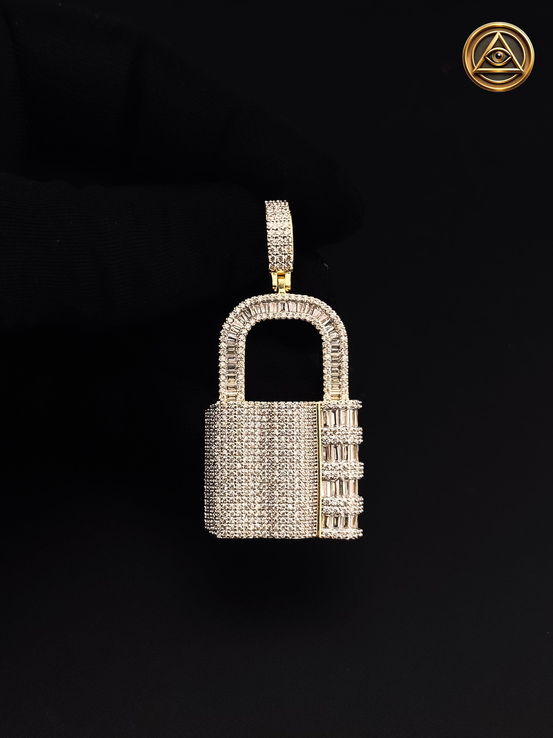 LOCK PENDANT — Dije Candado Iced