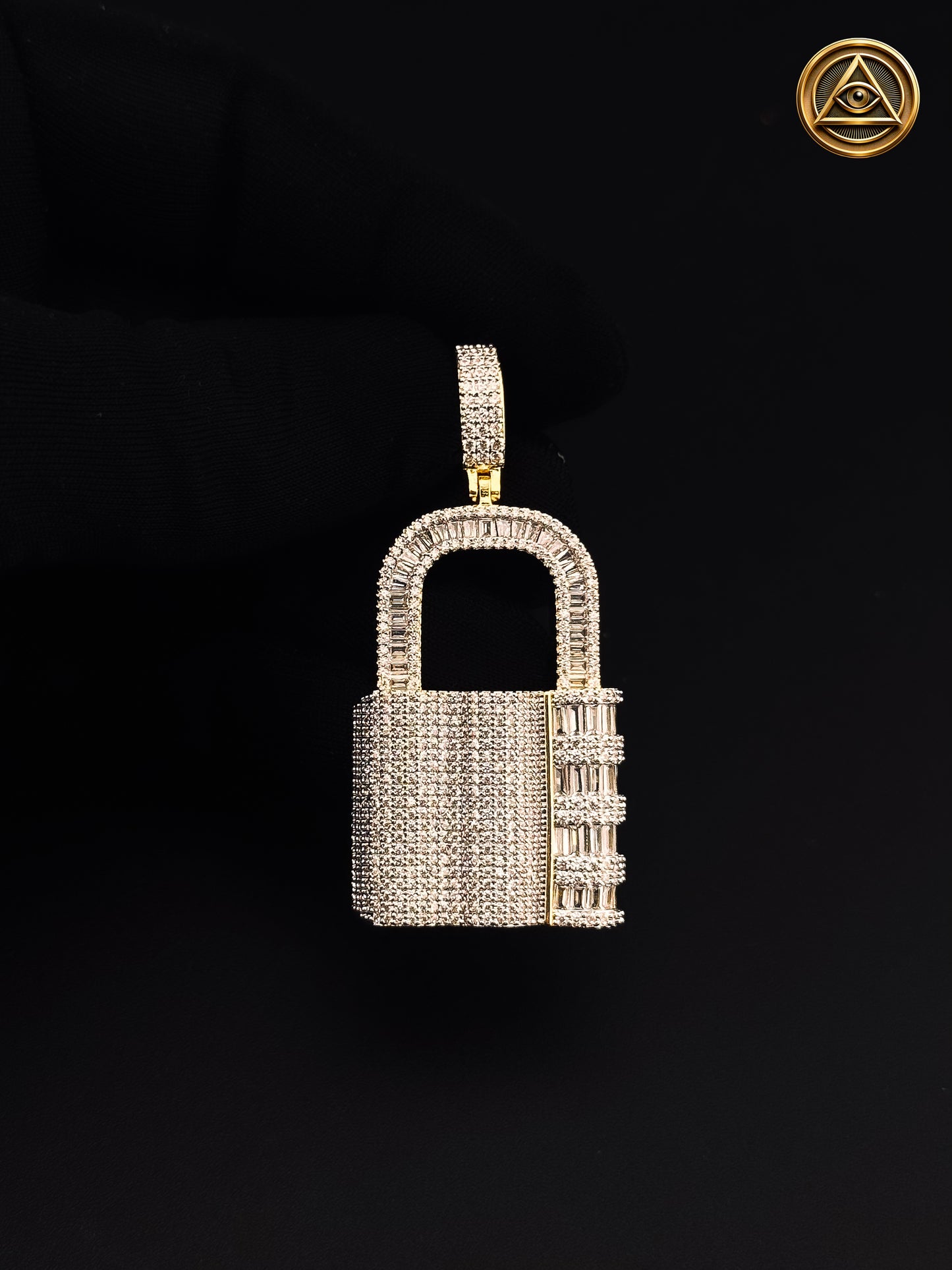 LOCK PENDANT — Dije Candado Iced