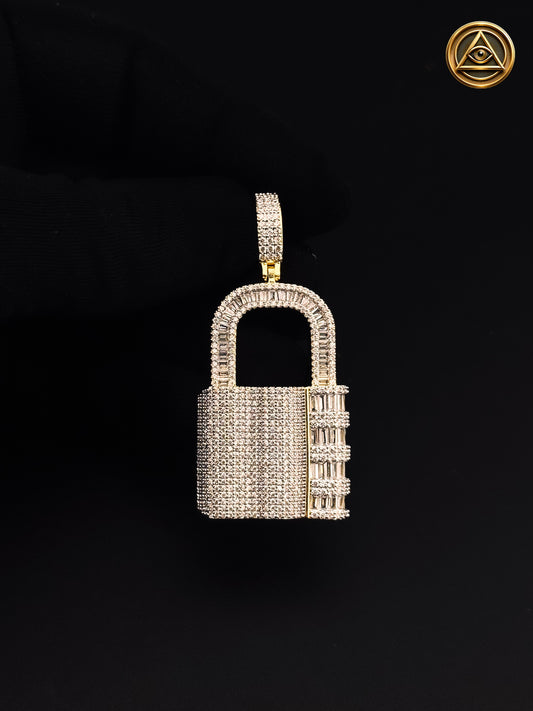 LOCK PENDANT — Dije Candado Iced