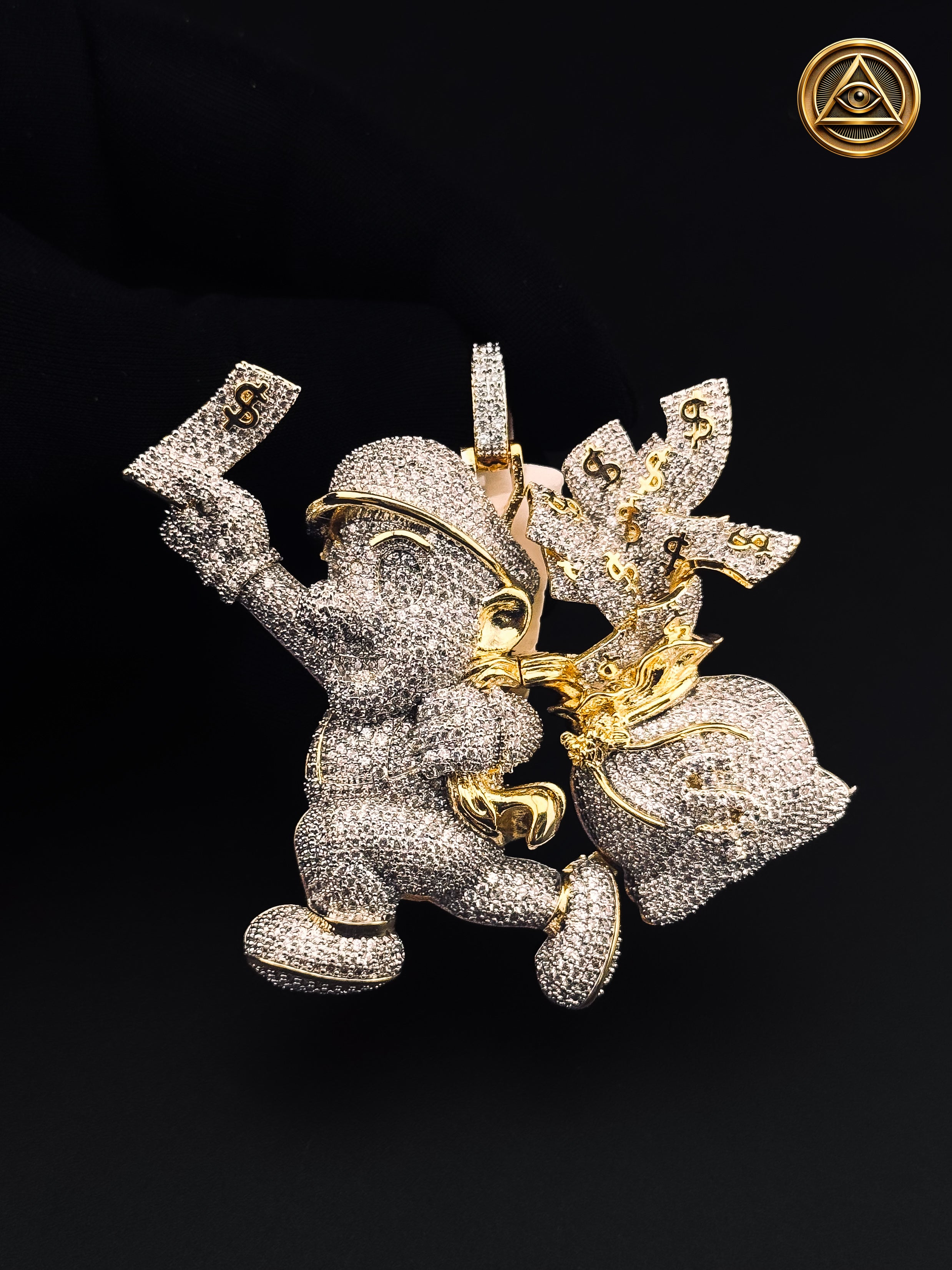 MARIO MONEY PENDANT — Dije Money Mario  Iced