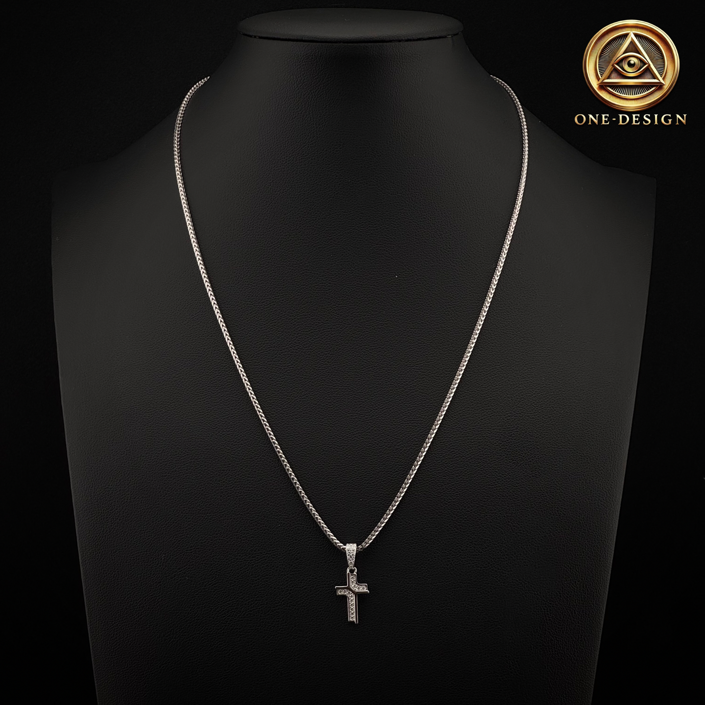 Moissanite Mini Cross