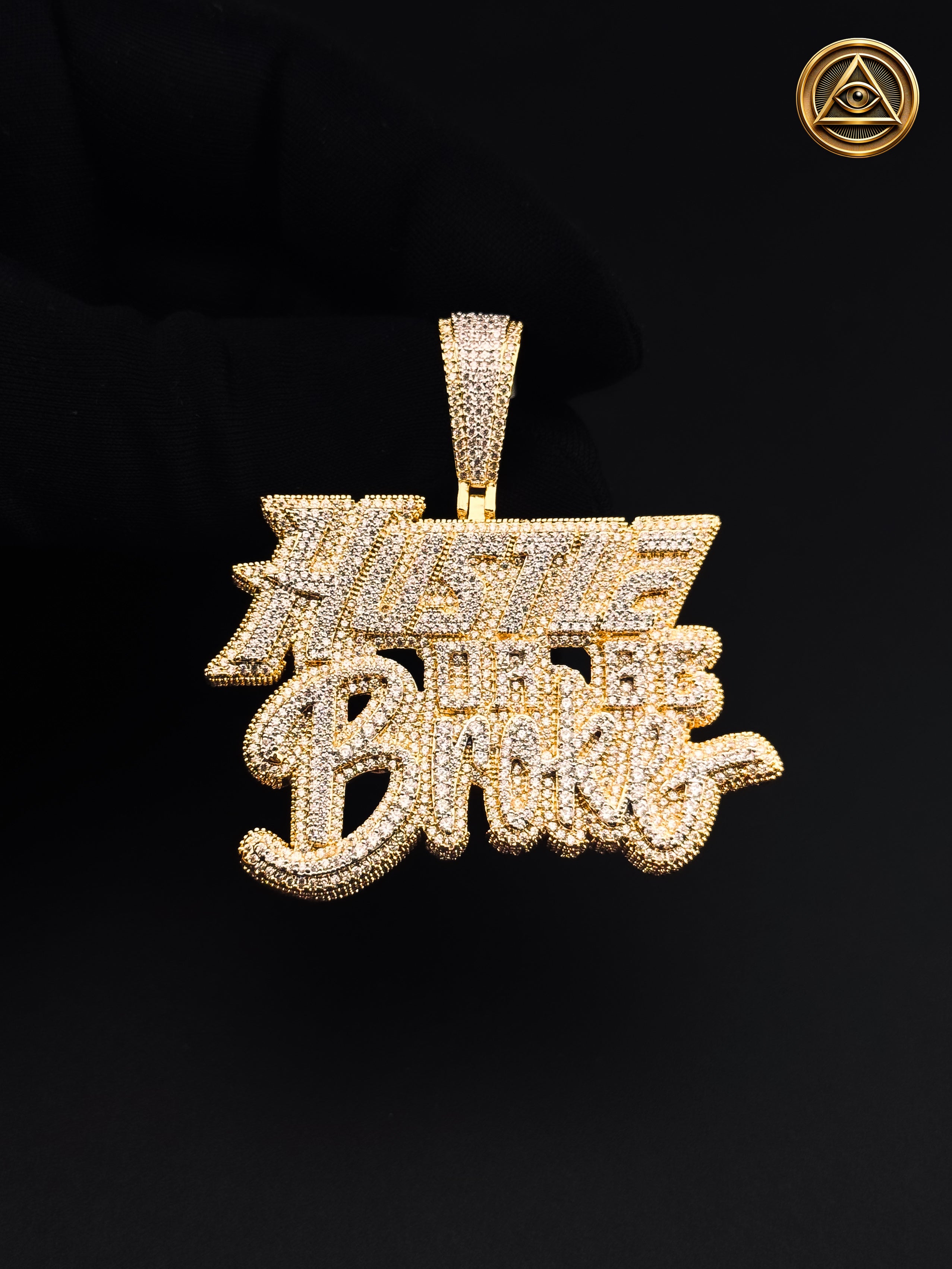 HUSTLE OR BE BROKE PENDANT — Dije Hustle Baguette