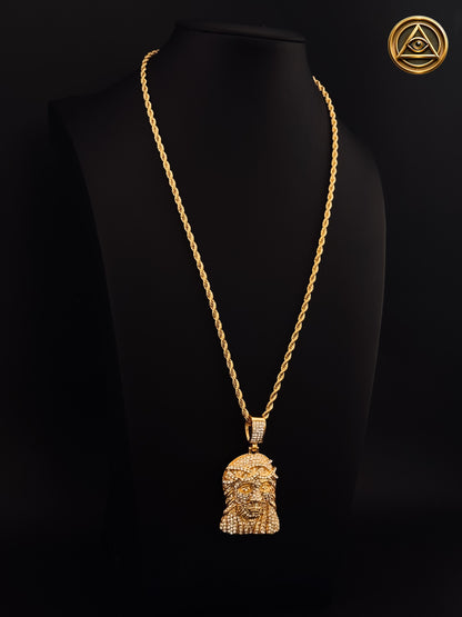 CRISTO SET — Dije Cristo Iced Acero