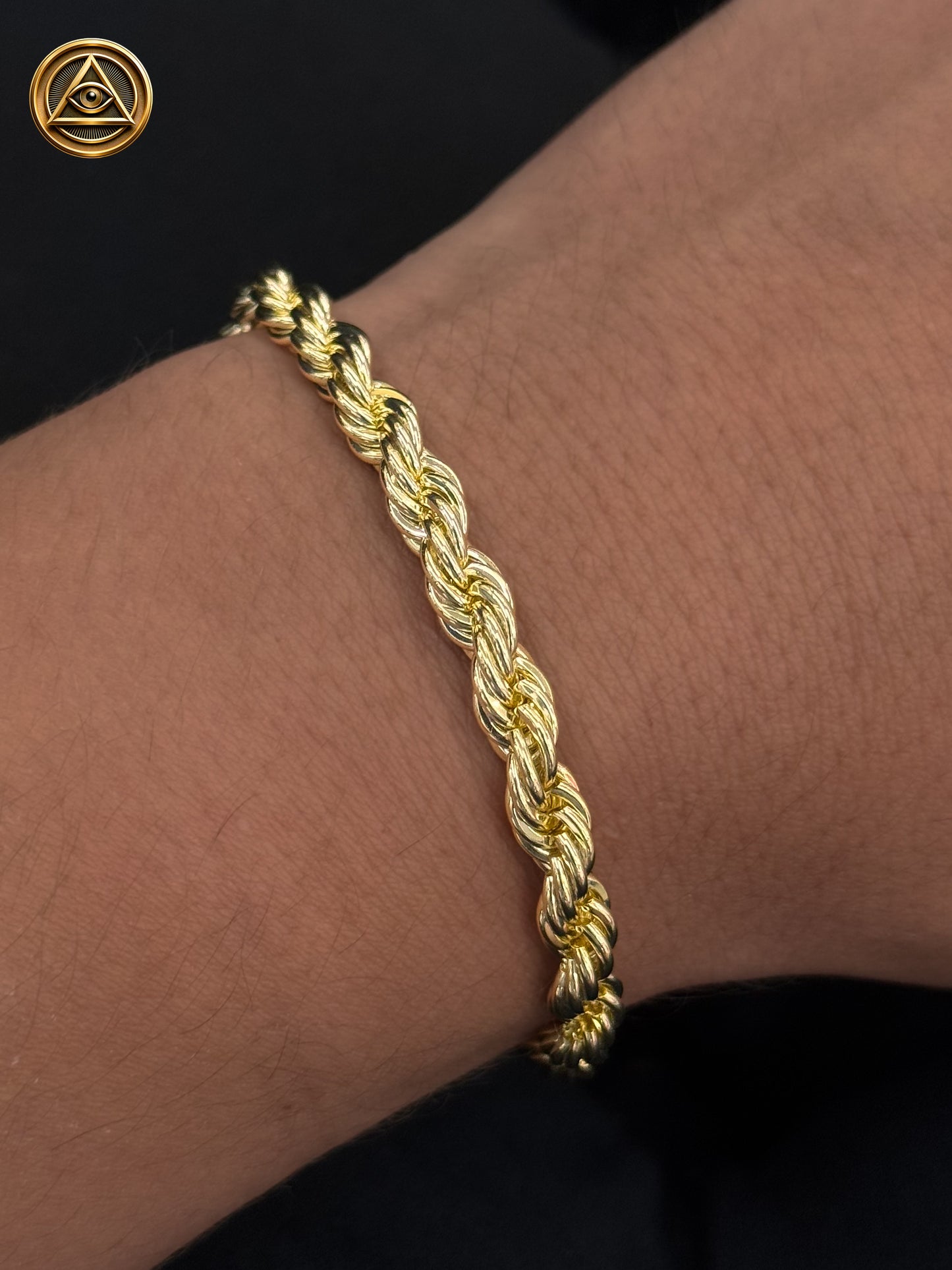 ROPE BRACELET GOLD 6MM — Pulsera Soga