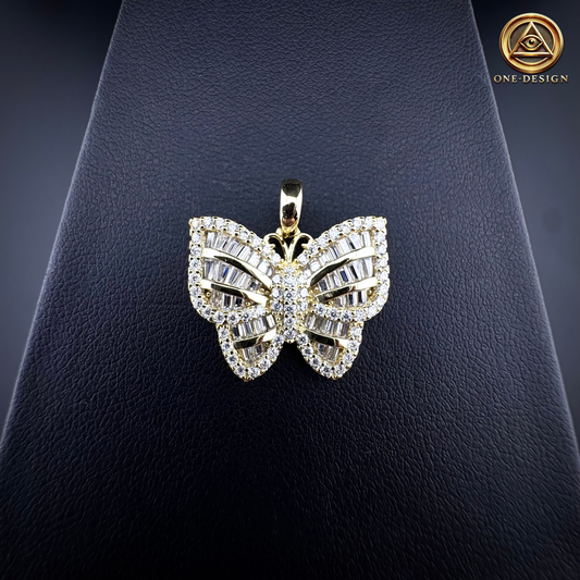 Moissanite butterfly