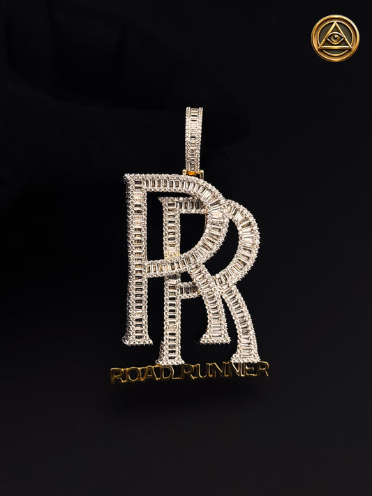 ROAD RUNNER PENDANT — Dije RR Baguette Iced
