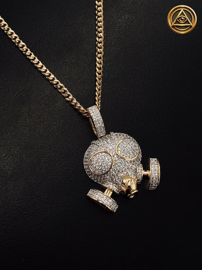 GAS MASK PENDANT — Dije Gas Mask Iced