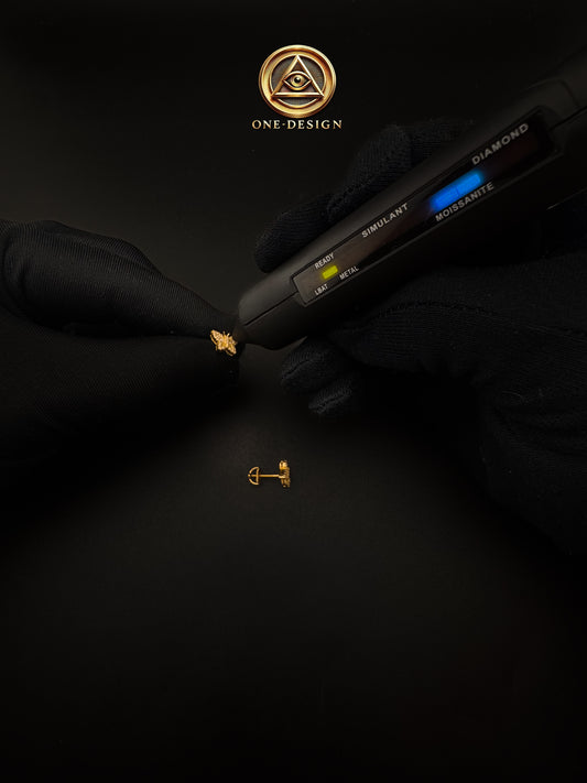 Moissanite butterfly