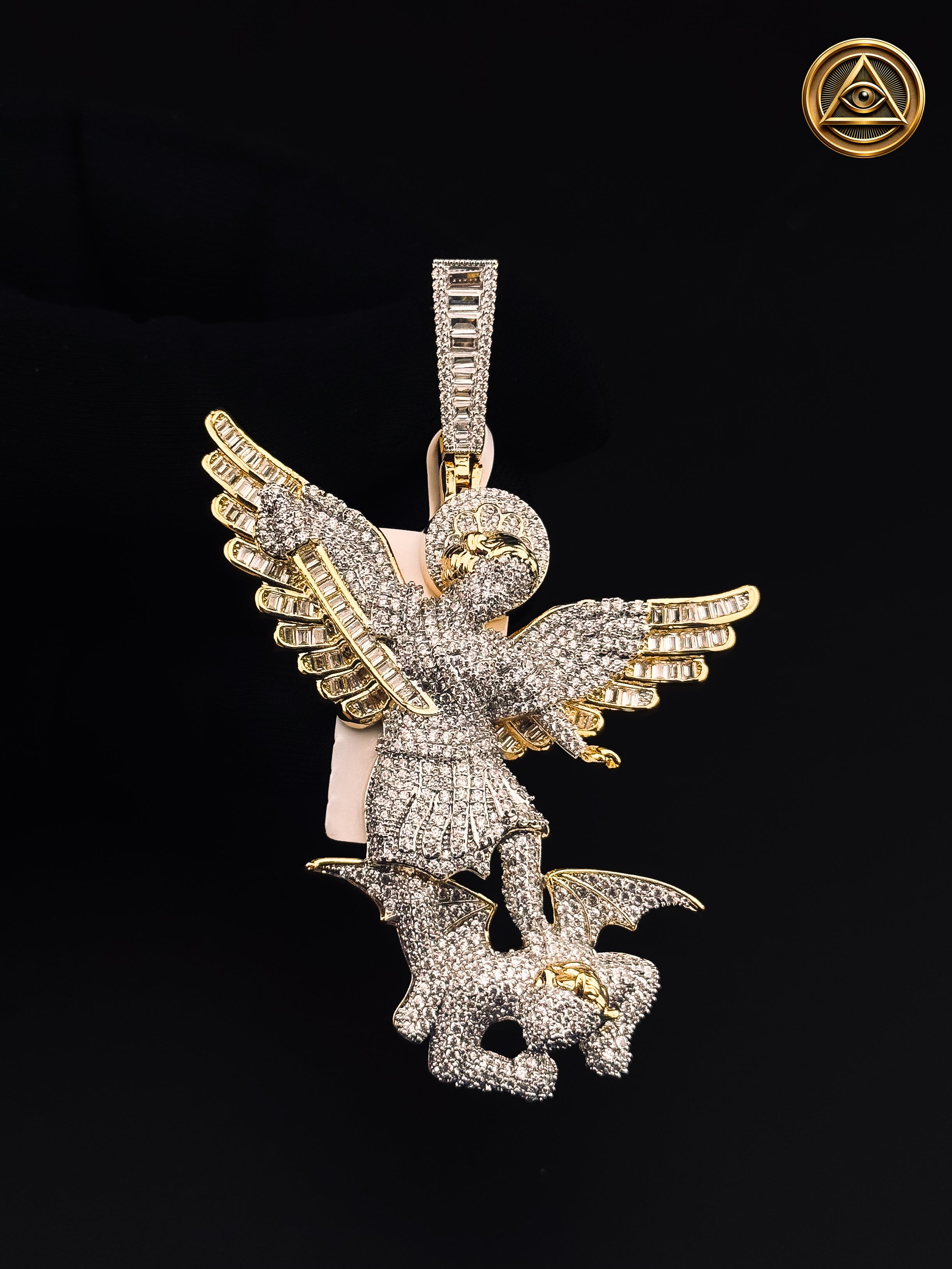 SAINT MICHAEL PENDANT — Dije San Miguel Arcángel Iced