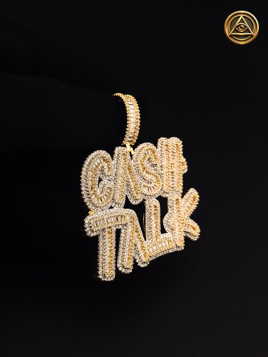 CASH TALK PENDANT — Dije Cash Talk Baguette