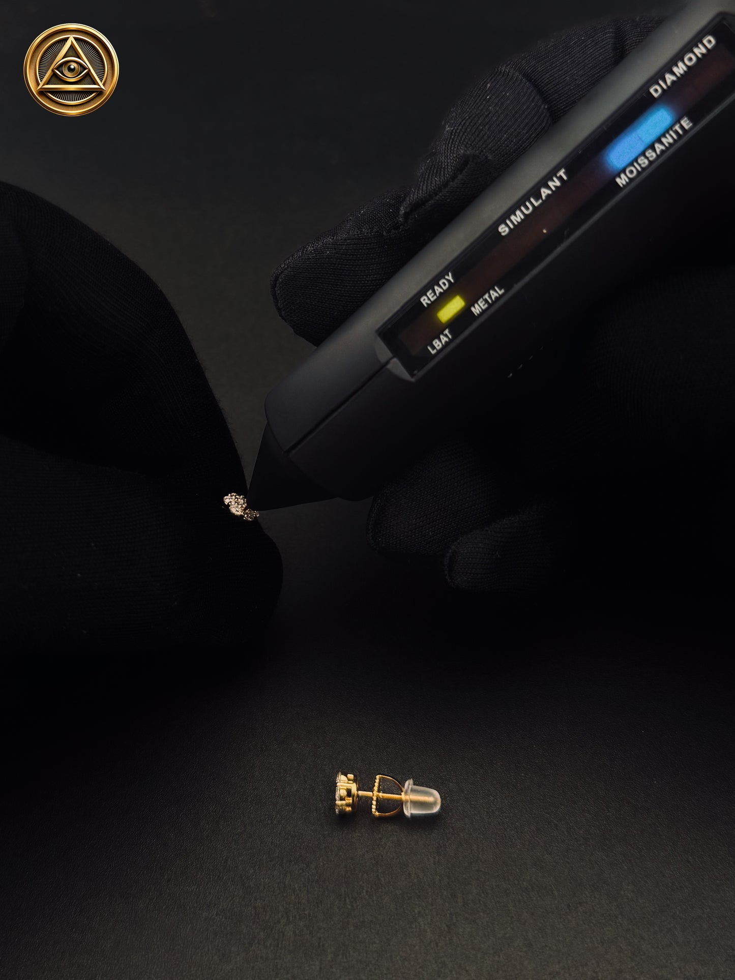 MINI BLOSSOM STUDS — Aretes Flor Moissanite 5MM