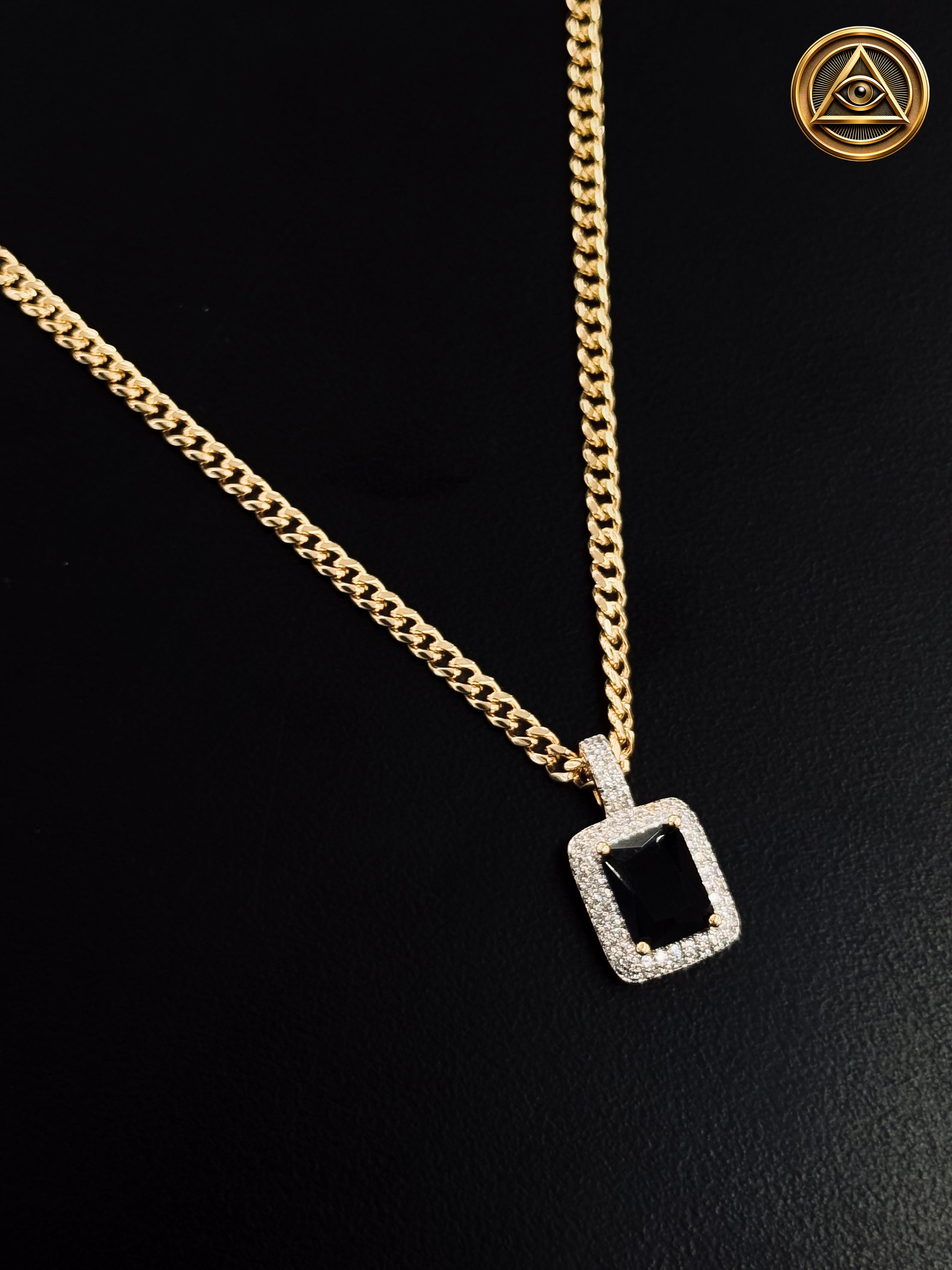 BLACK EMERALD PENDANT — Dije Esmeralda Negra