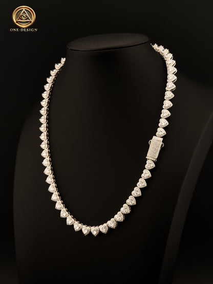 Chain heart 7mm