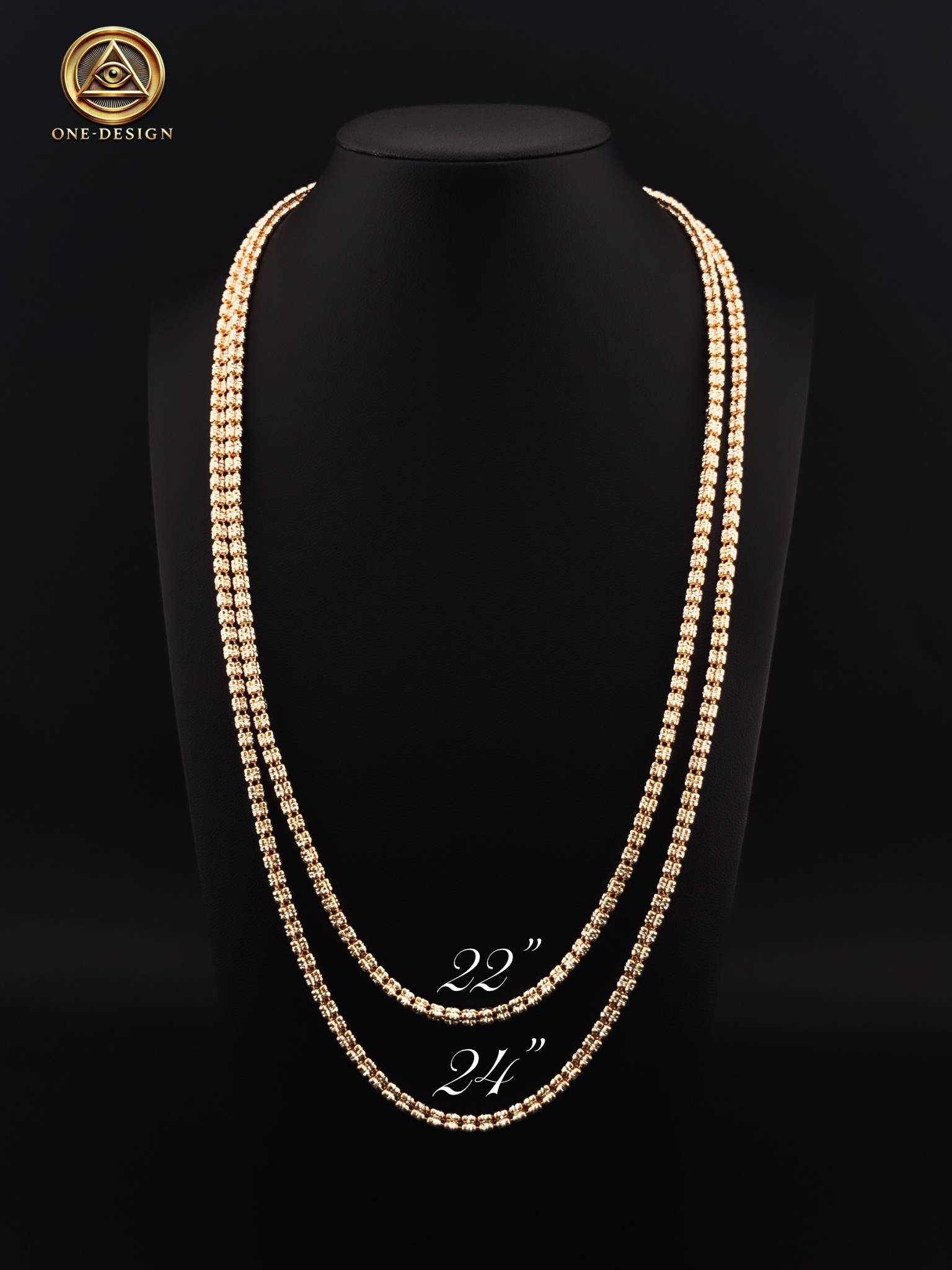 Ice fancy 3mm Gold rose