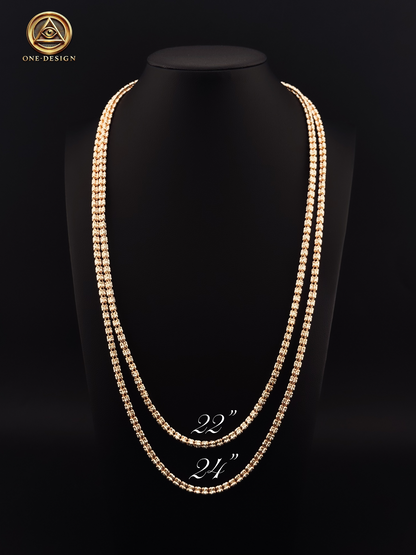 Ice fancy 3mm Gold rose