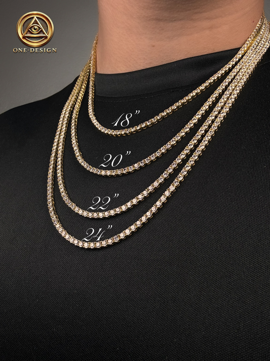 Set tennis chain 3mm