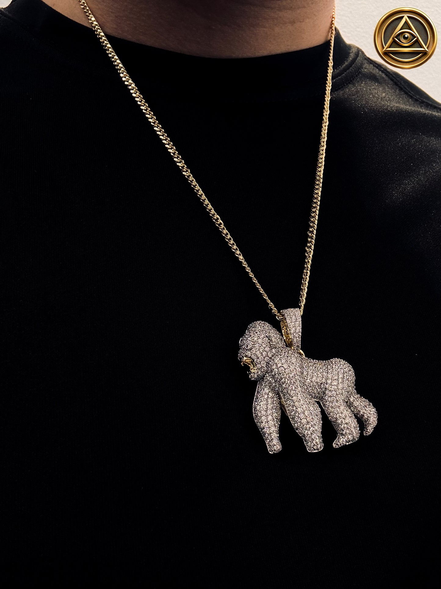 GORILLA PENDANT — Dije Gorila Iced