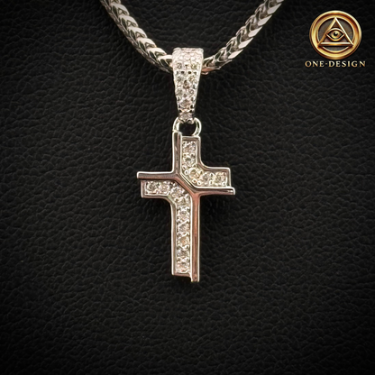 Moissanite Mini Cross