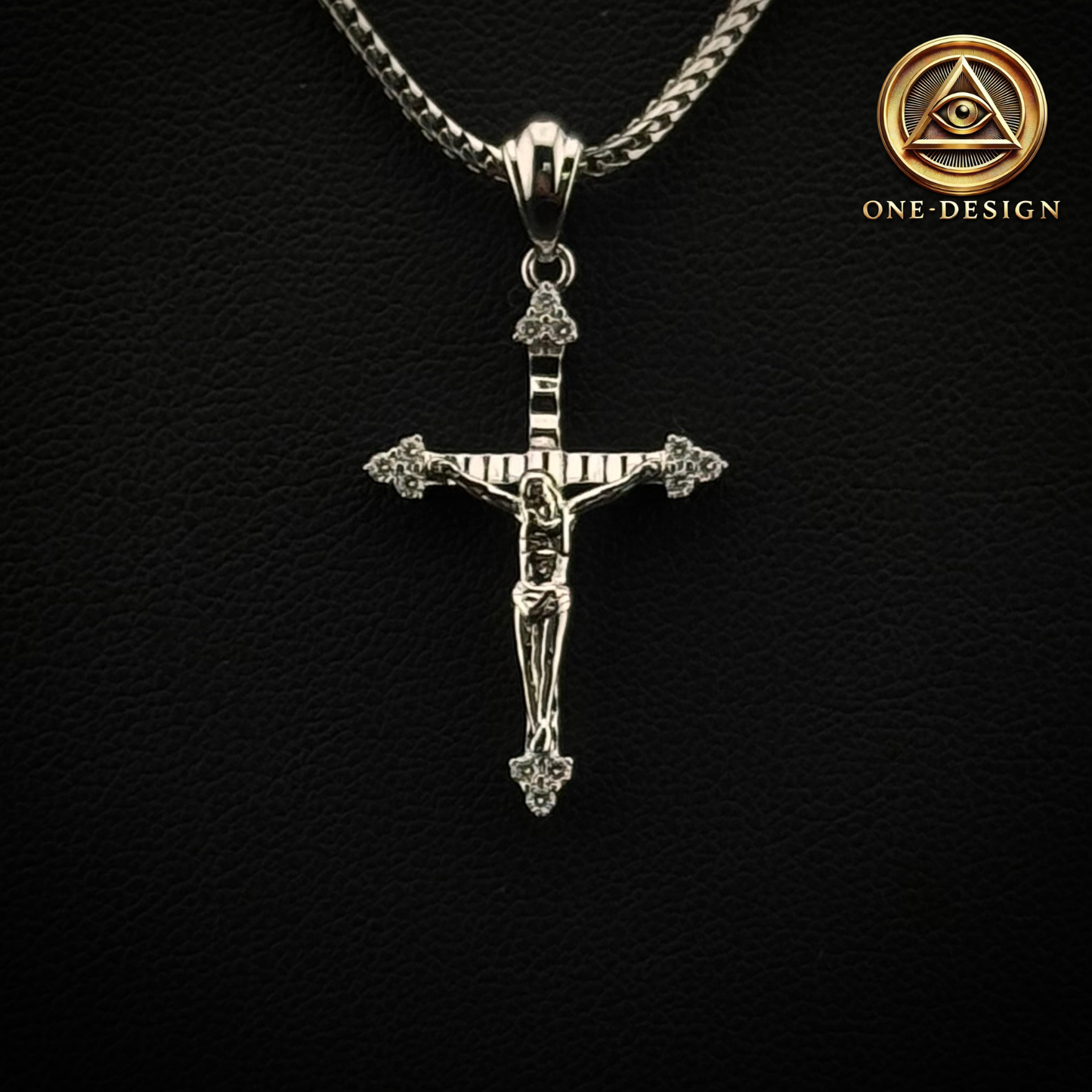Moissanite cross Christ