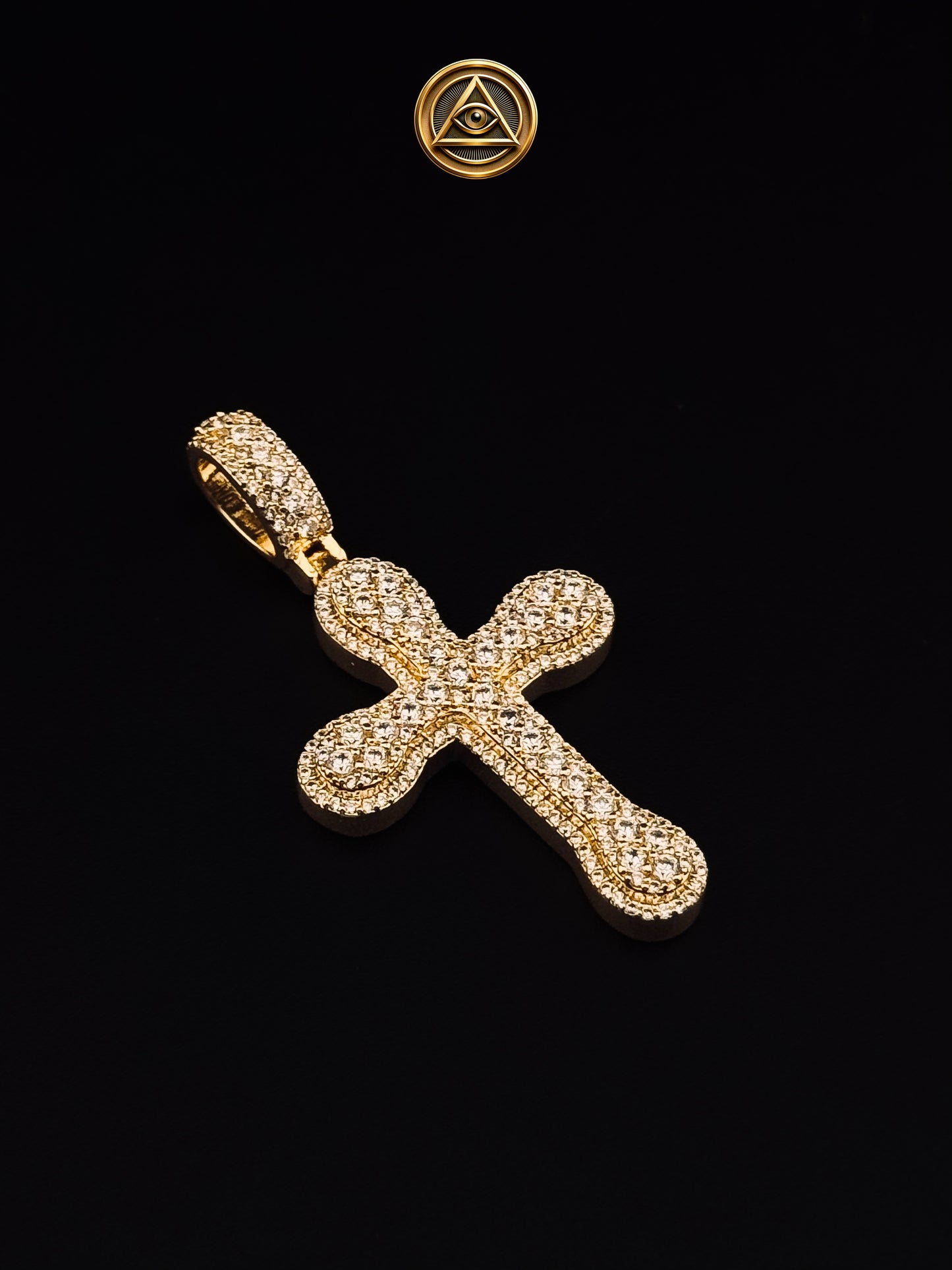 CLASSIC CROSS PENDANT — Dije Cruz Pavé Iced