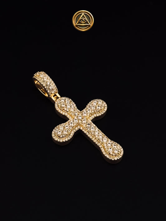 CLASSIC CROSS PENDANT — Dije Cruz Pavé Iced