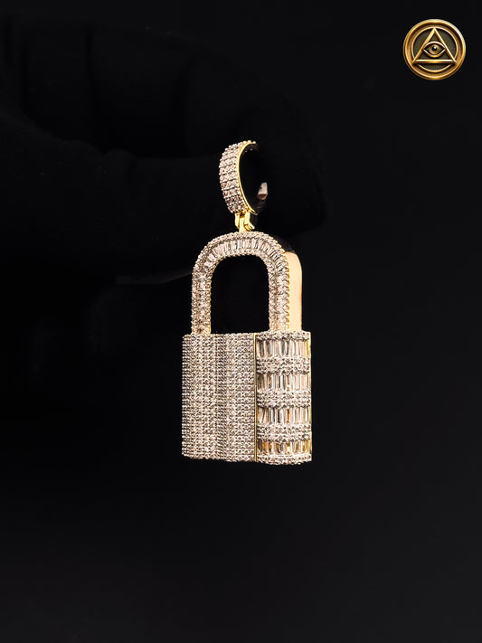 LOCK PENDANT — Dije Candado Iced