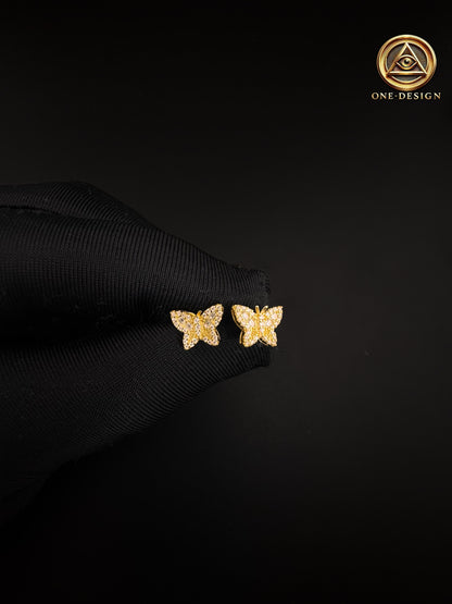 Moissanite butterfly