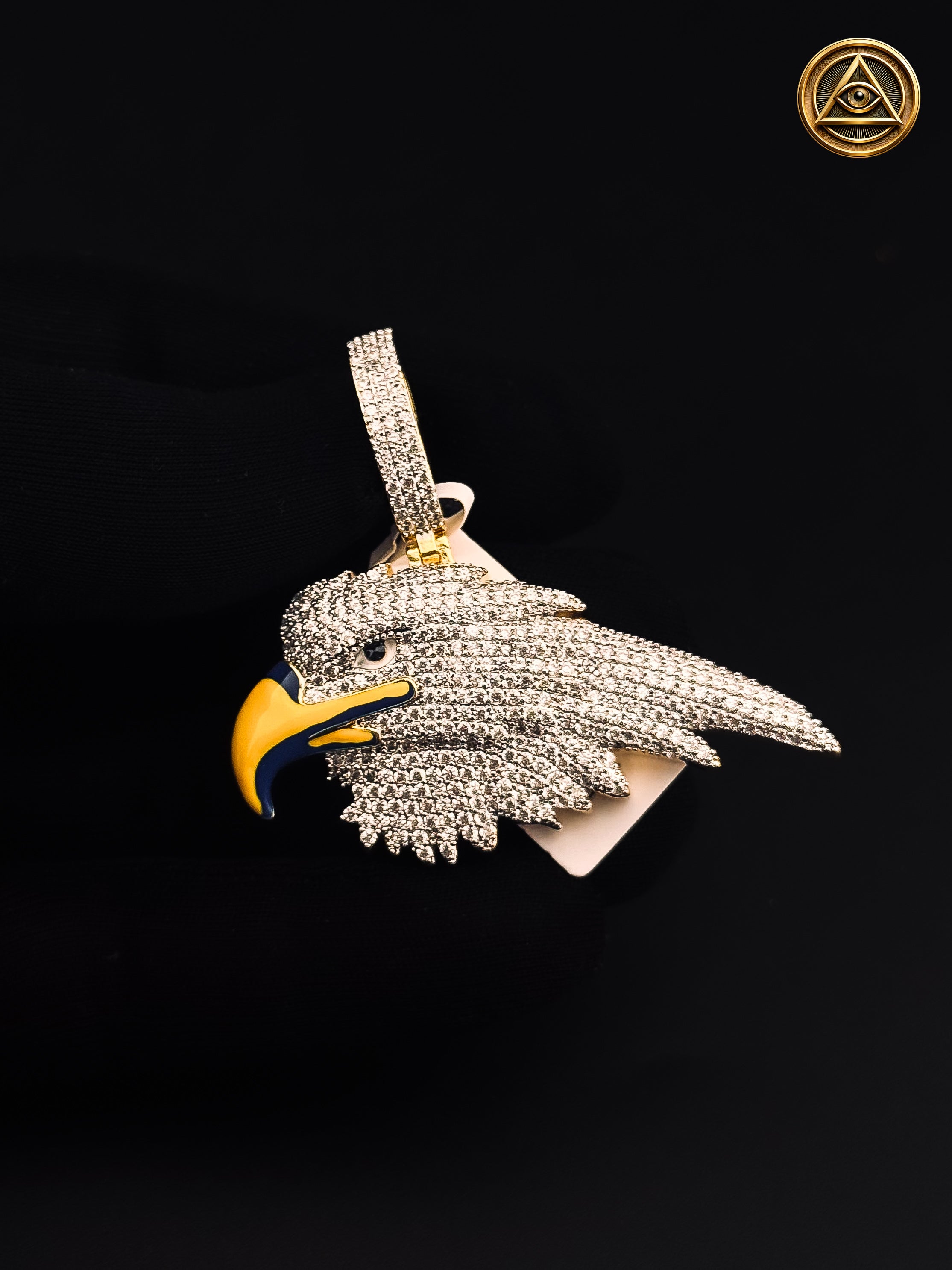 EAGLE HEAD PENDANT — Dije Cabeza de Águila Iced