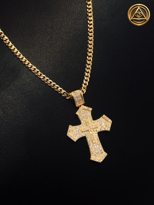 GOTHIC CROSS PENDANT — Dije Cruz Gótica Iced