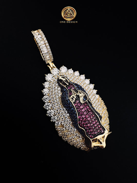 SAINT VIRGIN PENDANT — Dije Virgen Iced