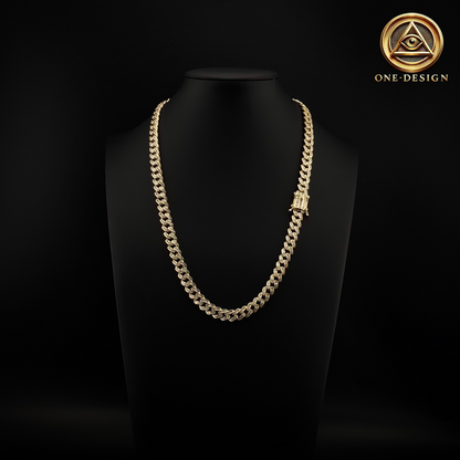 Cuban cut Baguette 7mm