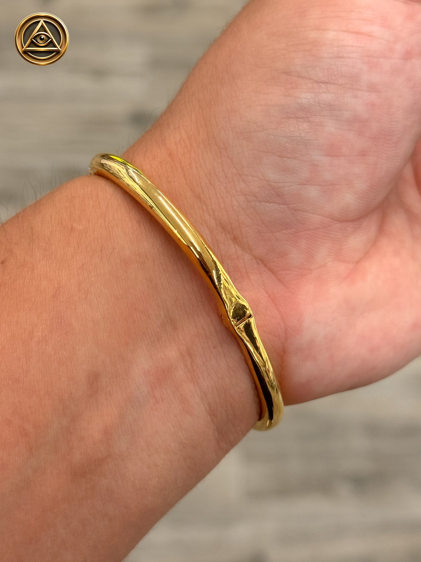 NAIL BANGLE PREMIUM — Brazalete Clavo Iced Plata 925