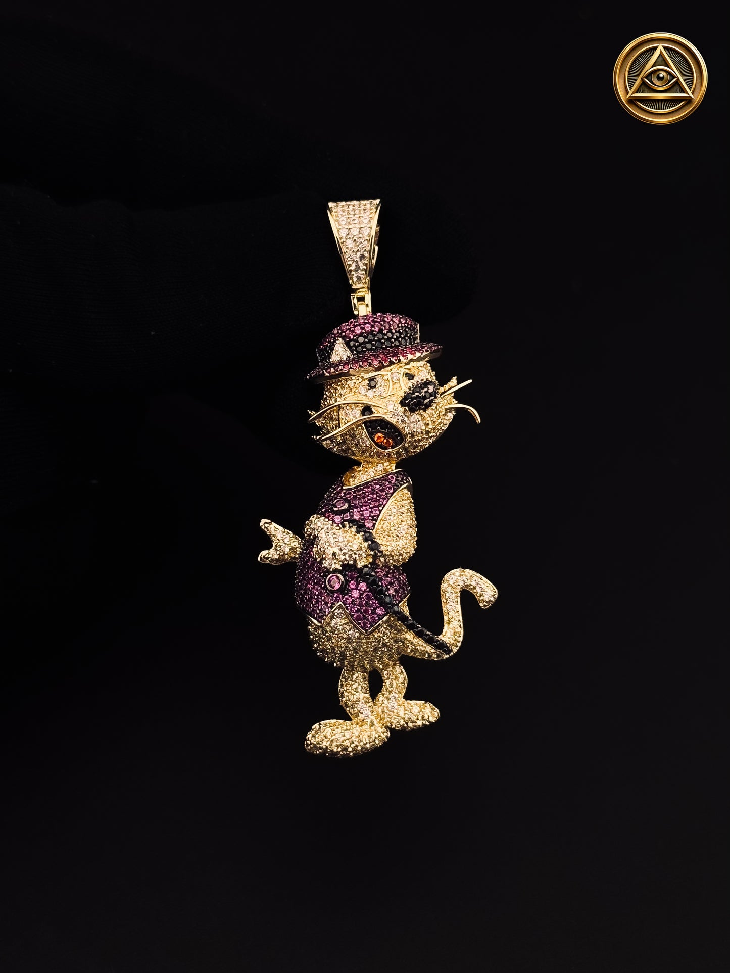 DON GATO ICED PENDANT — Dije Don Gato Multicolor