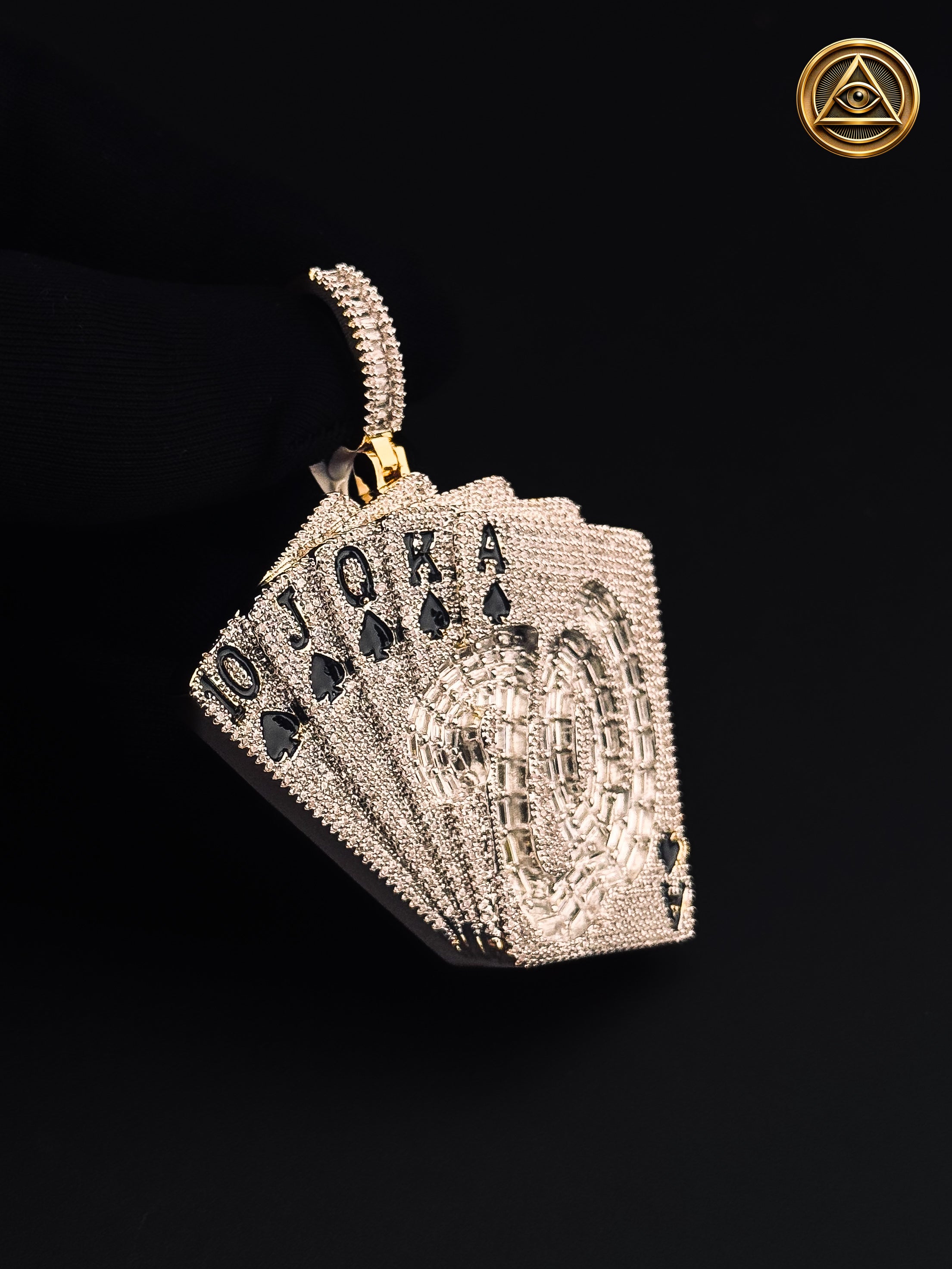 ROYAL FLUSH PENDANT — Dije Royal Flush Iced