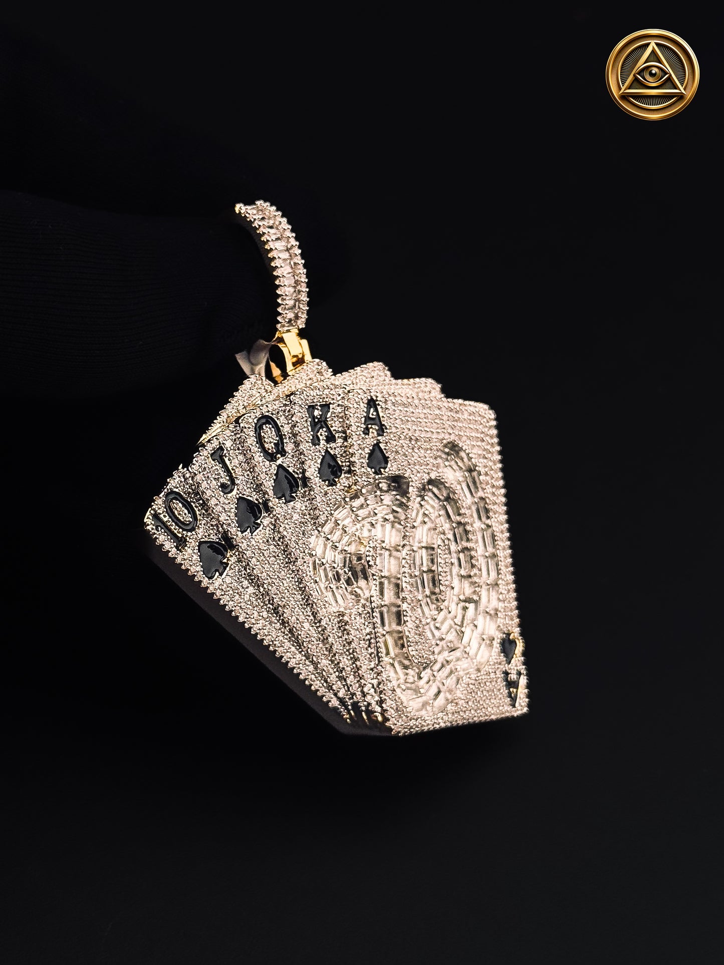 ROYAL FLUSH PENDANT — Dije Royal Flush Iced