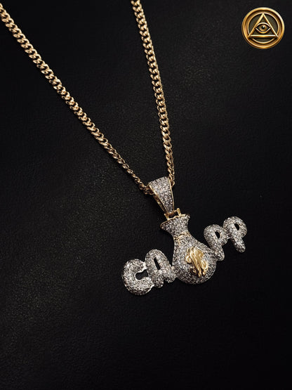 CASH BAG PENDANT — Dije Cash Iced